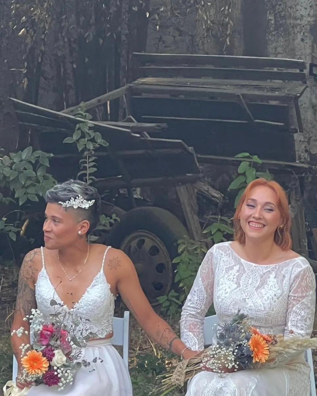 Matrimonio de Fernanda Pinilla y Grace Lazcano. Fuente: Instagram.