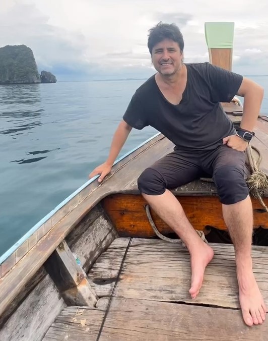 Jorge Zabaleta en Krabi, Tailandia. Foto: Instagram