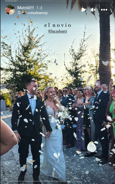 Matrimonio de Lucas Barticciotto. Fuente: Instagram.